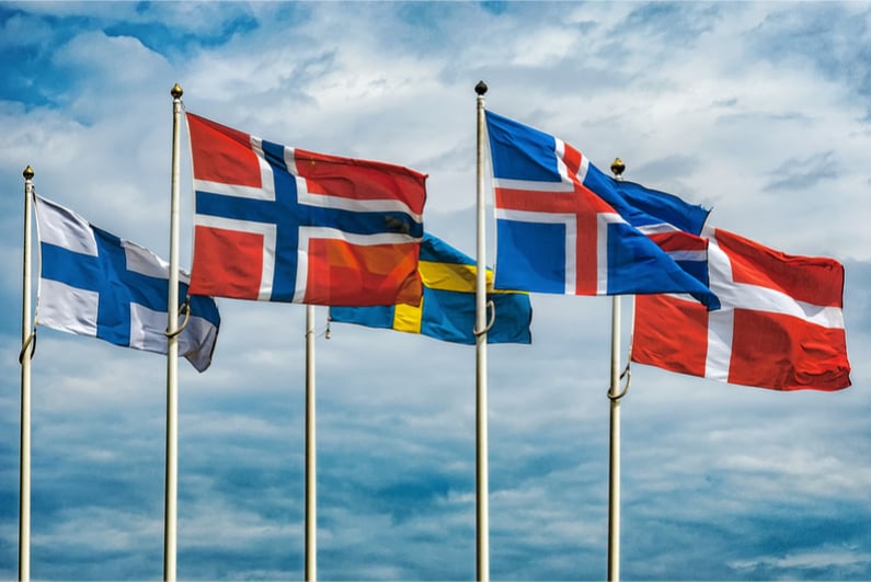 Flags of the Scandinavian countries