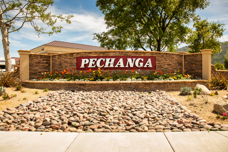 The street side sign for Pechanga Resort and Casino